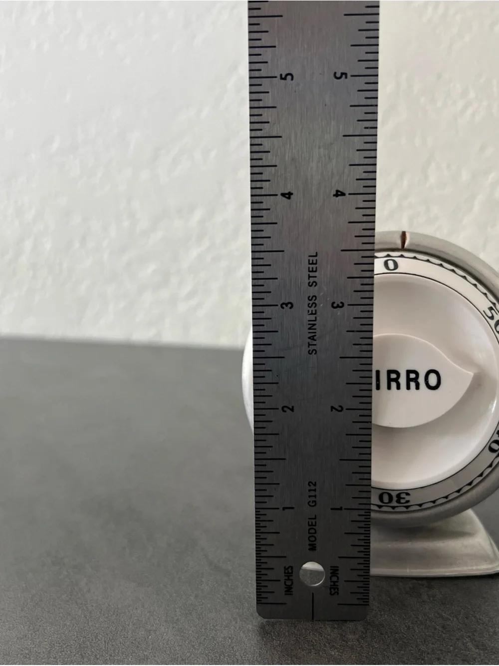 VTG Mirro Kitchen Timer Aluminum Retro Working 60 Minute 1950s 1960s MCM